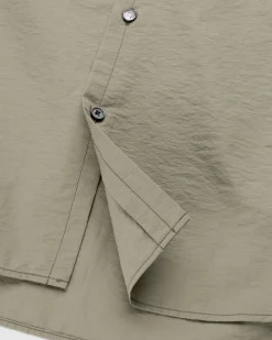 Lemaire Double Pocket Short-Sleeve Shirt Dusty Khaki- Shirts