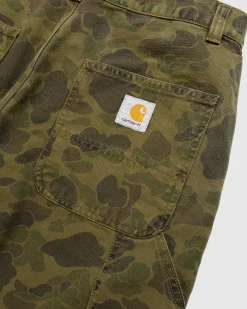Carhartt WIP Duck Single Knee Pant Camo Green/Office Green/Garment Dyed- Pants