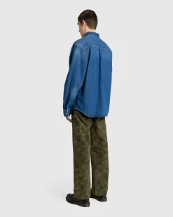 Carhartt WIP Duck Single Knee Pant Camo Green/Office Green/Garment Dyed- Pants