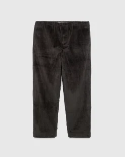 Meta Campania Collective Ed Unlined Exaggerated Cotton Corduroy Drawstring Trousers Dark Chocolate Brown- Pants