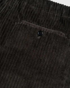 Meta Campania Collective Ed Unlined Exaggerated Cotton Corduroy Drawstring Trousers Dark Chocolate Brown- Pants