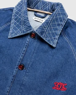 Bode Embroidered Denim Jacket- Outerwear