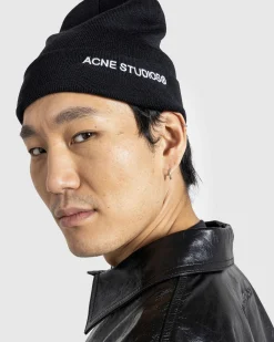 Acne Studios Embroidered Logo Beanie- Hats