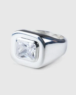 Hatton Labs Emerald Cut Signet Ring- Jewelry