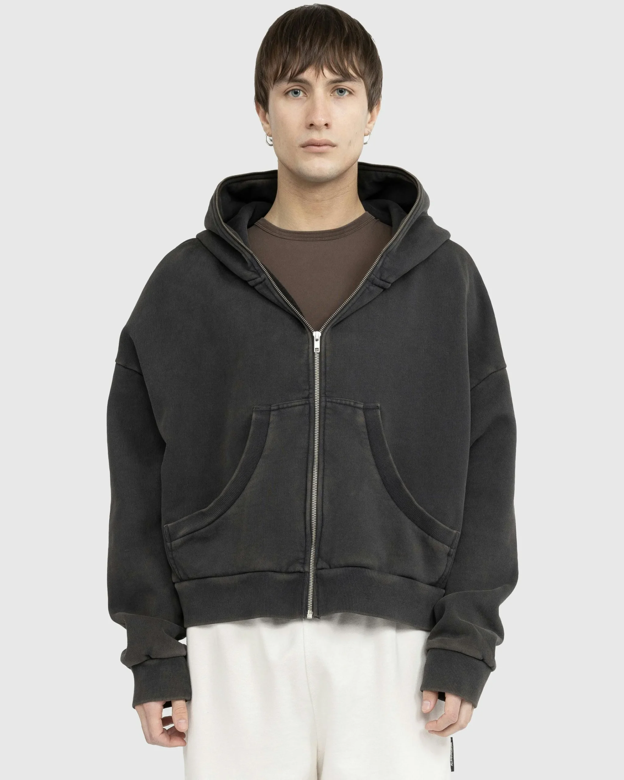 Entire Studios Eternal Zip Washed Black- Sweats