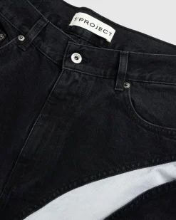 Y/Project Evergreen Cut Out Jeans Evergreen Black- Pants