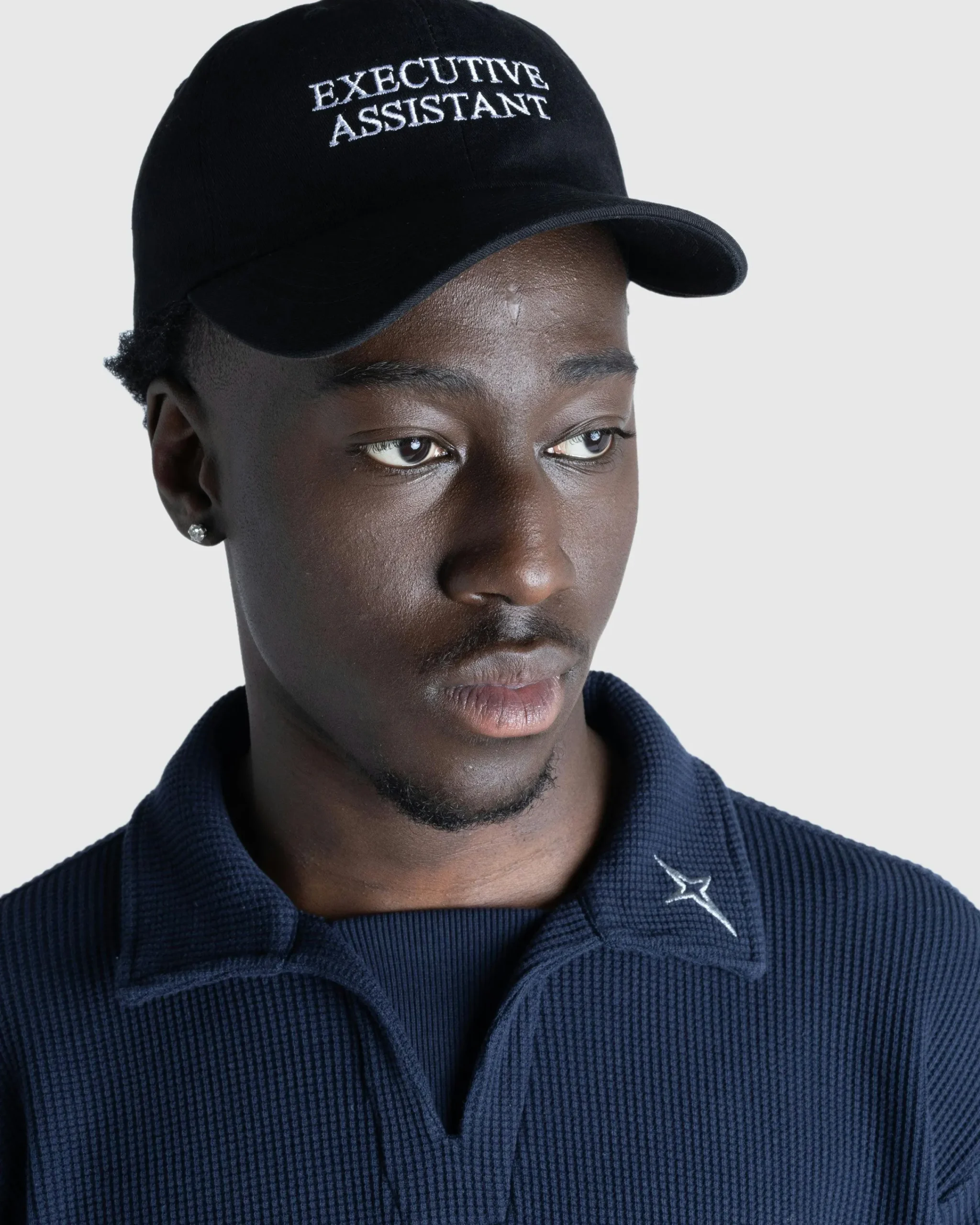 HO HO COCO Executive Assistant Cap Black/White- Hats