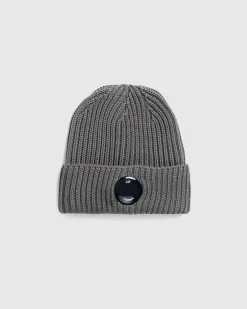 C.P. Company Extra Fine Merino Wool Lens Beanie- Hats