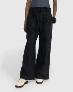 Jean Paul Gaultier Felted Wool Suit Pants Dark Grey- Pants