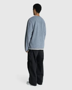 Gramicci Fleece Cardigan Zip-Up Heather Charcoal- Knitwear