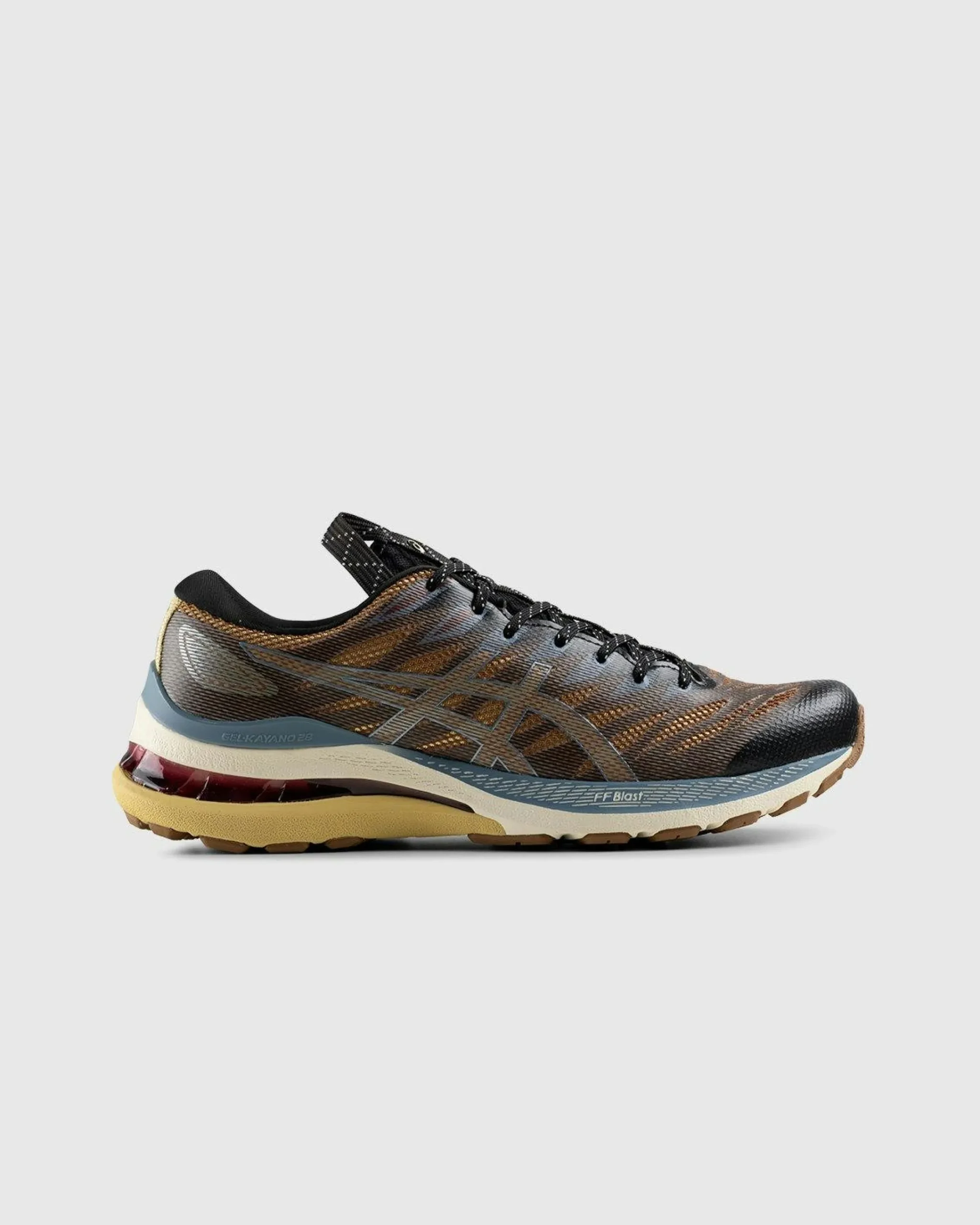 ASICS FN3-S Gel Kayano 28 Anthracite/ Antique Gold- Sneakers