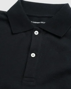 Meta Campania Collective Frank Long-Sleeve Jersey Cotton Piquet Polo- Tops