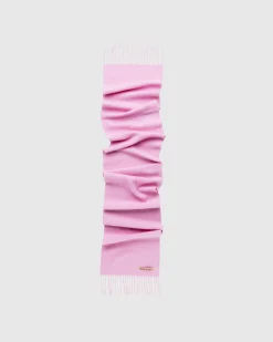 Acne Studios Fringe Wool Scarf Cotton Candy Pink- Scarves
