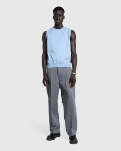Marni Gabardine Classic Trousers Antique Silver- Pants