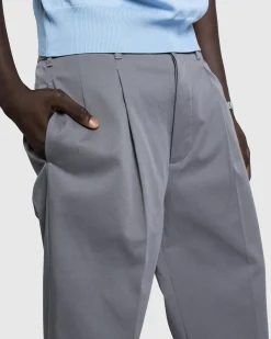 Marni Gabardine Classic Trousers Antique Silver- Pants