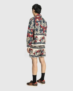 Bode Garden Lattice Long-Sleeve Shirt Ecru/Multi- Shirts