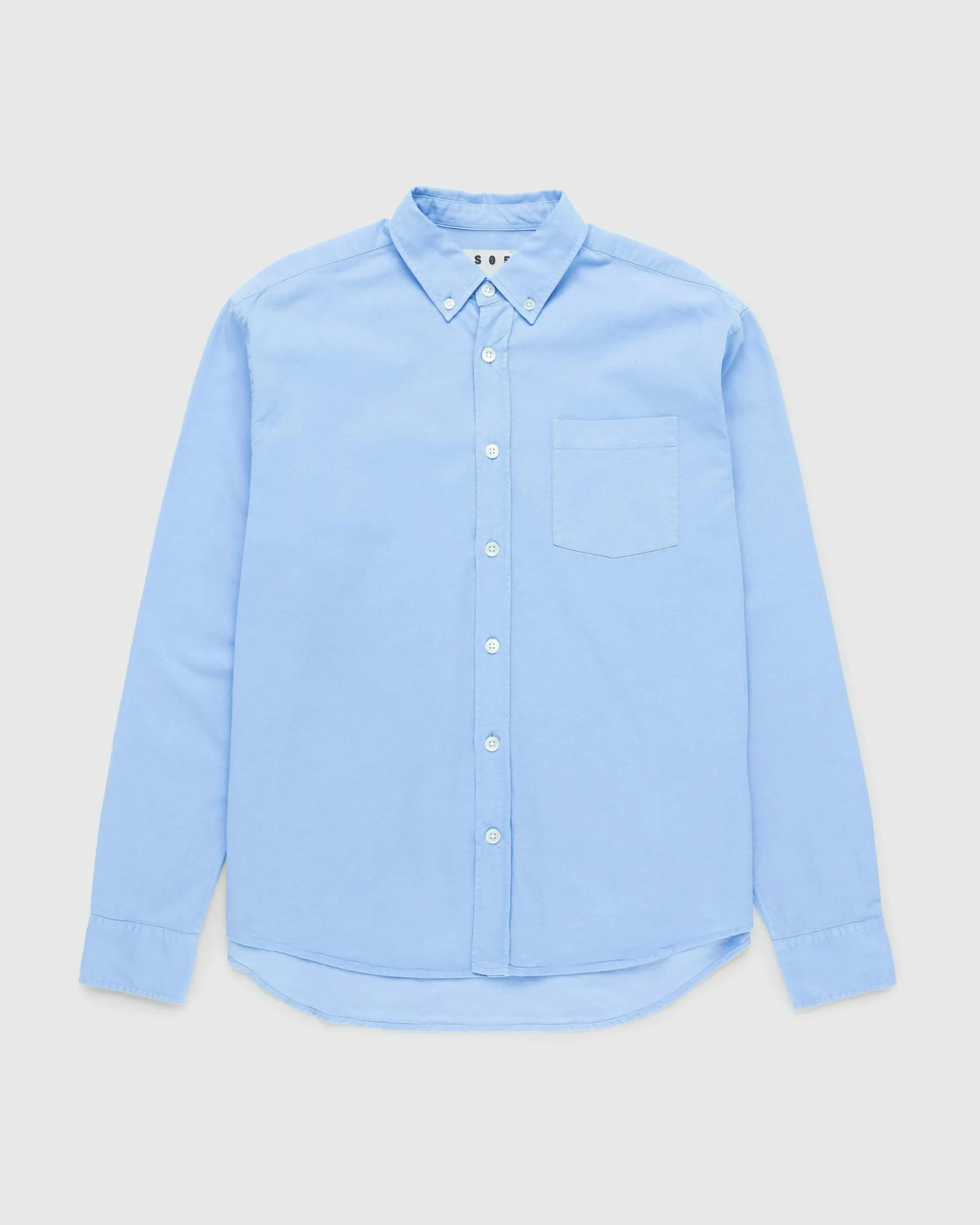 Highsnobiety HS05 Garment-Dyed Peach Long-Sleeve Shirt- Shirts