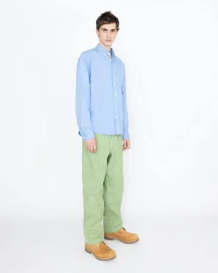 Highsnobiety HS05 Garment-Dyed Peach Long-Sleeve Shirt- Shirts