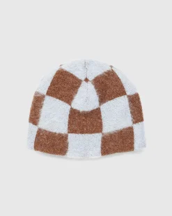 Stockholm Surfboard Club Gas Hat Blue Brown Check- Hats