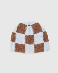 Stockholm Surfboard Club Gas Hat Blue Brown Check- Hats