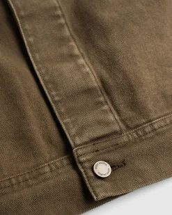 Entire Studios Gem Denim Jacket Military Stone- Outerwear