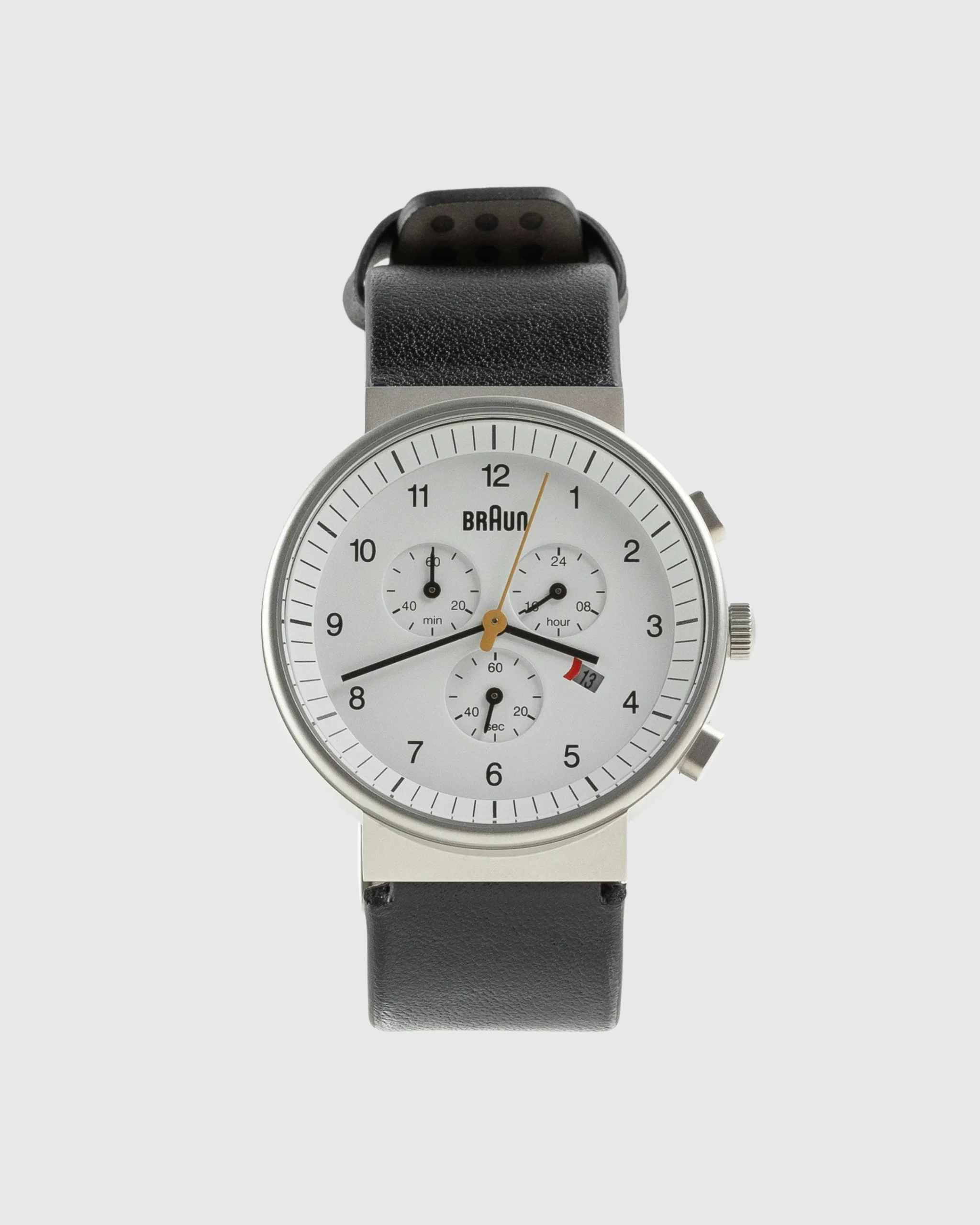 BRAUN Gents BN0035 Classic Chronograph Watch Leather Strap- Watches