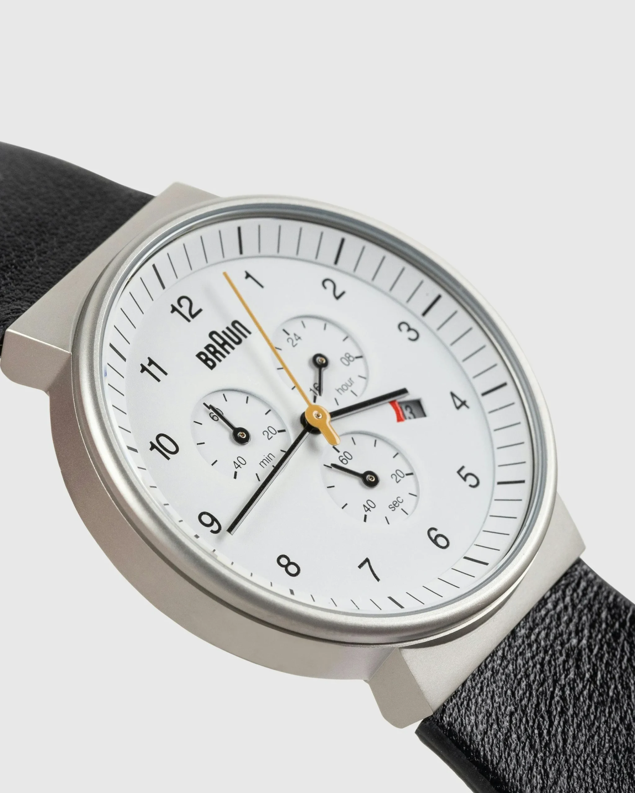 BRAUN Gents BN0035 Classic Chronograph Watch Leather Strap- Watches