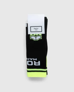 Martine Rose Graphic Socks Multipack Black/Fluro Yellow- Socks