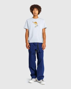 Puma Graphic Tee Light Grey Heather- Tops