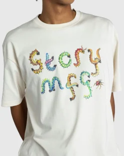 Story mfg. Grateful Tee SS Ecru Bugging- Tops
