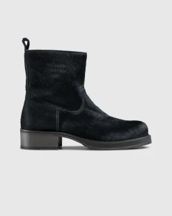 Acne Studios Hairy Leather Boots- Boots