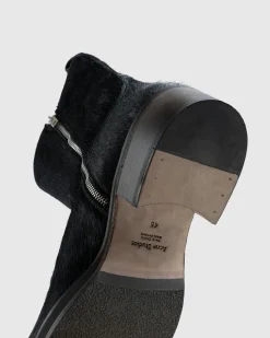 Acne Studios Hairy Leather Boots- Boots