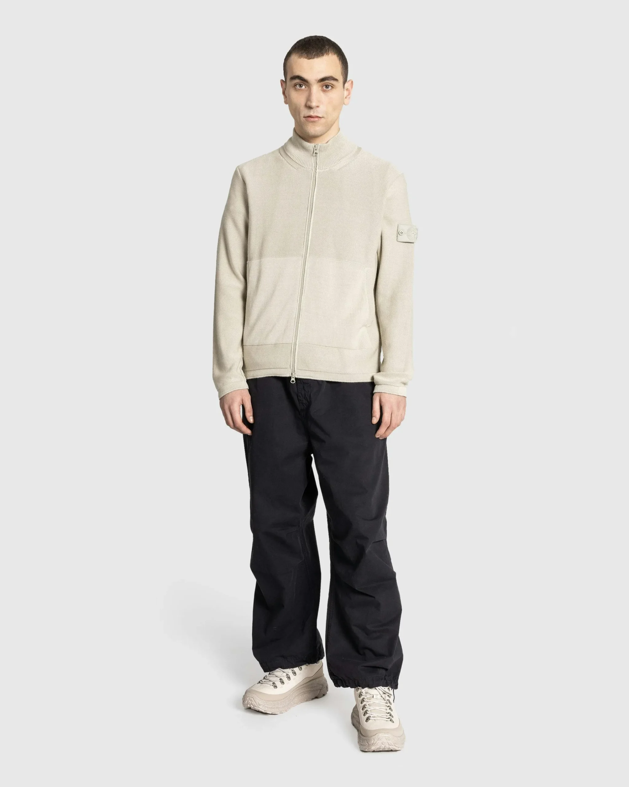 Stone Island Half-Zip Cardigan- Knitwear