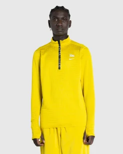 Nike Half-Zip Long-Sleeve Top Saffron Quartz- Tops