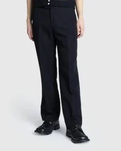 Auralee Hard Twist Finx Linen Chino Slacks- Pants