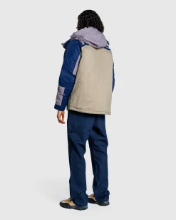 The North Face Heavy Weight Mountain Down Jacket Lunar Stone/Cavern Gray- Outerwear