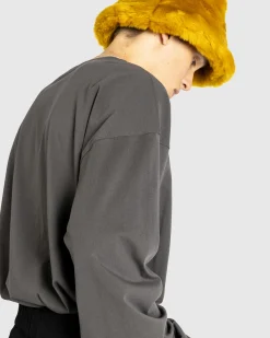 Dries van Noten Hegland Long-Sleeve T-Shirt Dark Grey- Tops