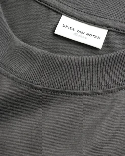 Dries van Noten Hegland Long-Sleeve T-Shirt Dark Grey- Tops