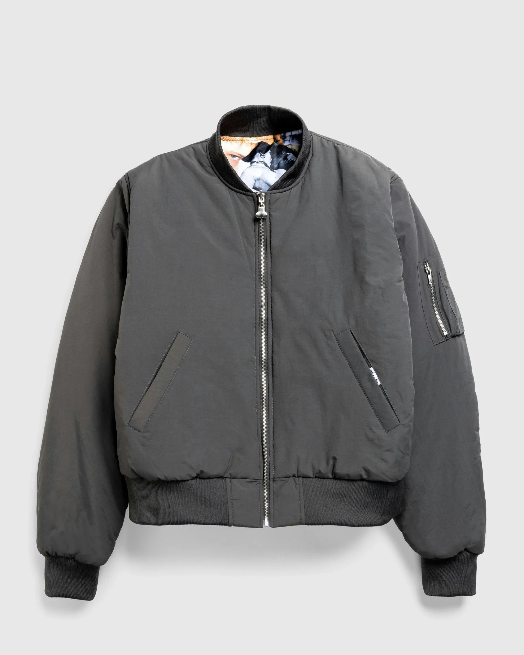 Carne Bollente Hidden Pleasures Bomber Jacket Gray- Outerwear