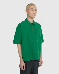 Auralee High Density Finx Linen Weather Shirt- Tops