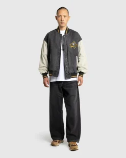 Patta Homerun Denim Varsity Jacket- Outerwear