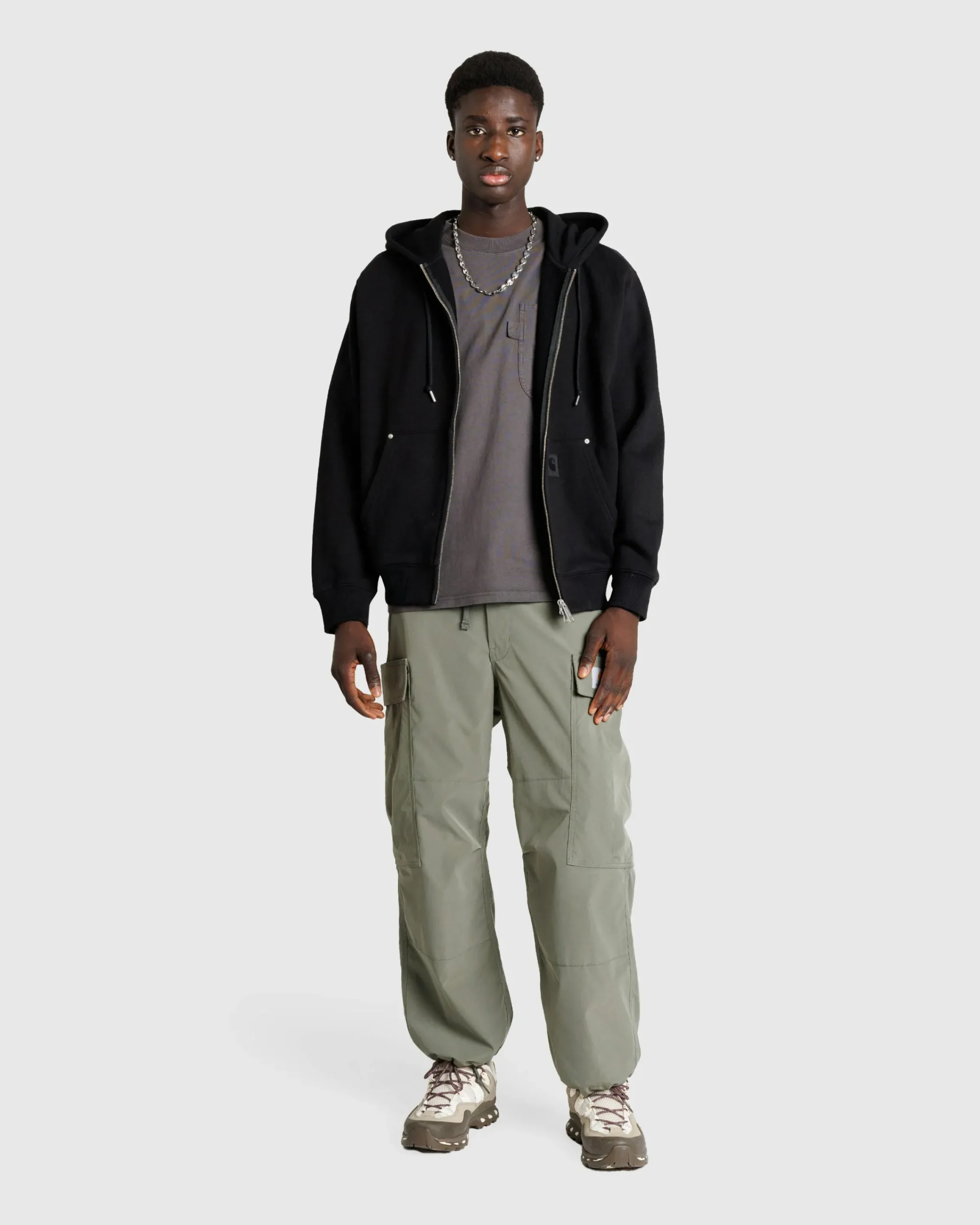 Carhartt WIP Hooded Eldon Sweatshirt Jacket- Sweats