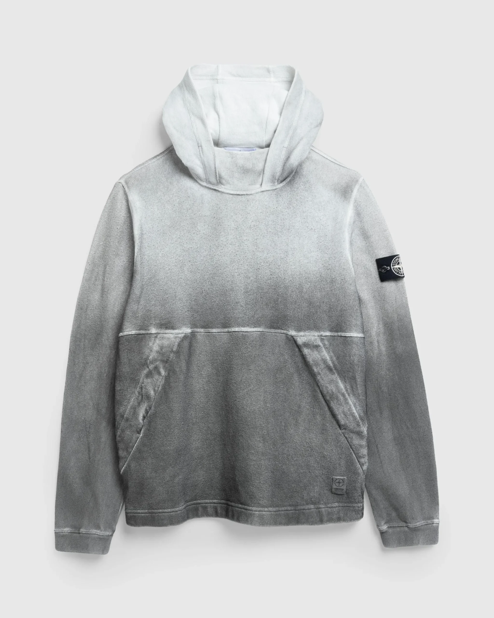 Stone Island Hooded Sweatshirt Lead Grey- Sweats