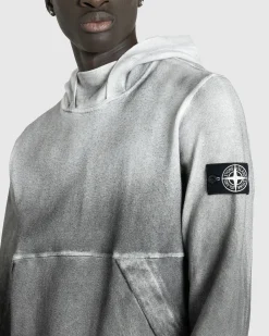 Stone Island Hooded Sweatshirt Lead Grey- Sweats