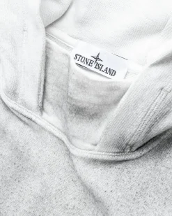 Stone Island Hooded Sweatshirt Lead Grey- Sweats
