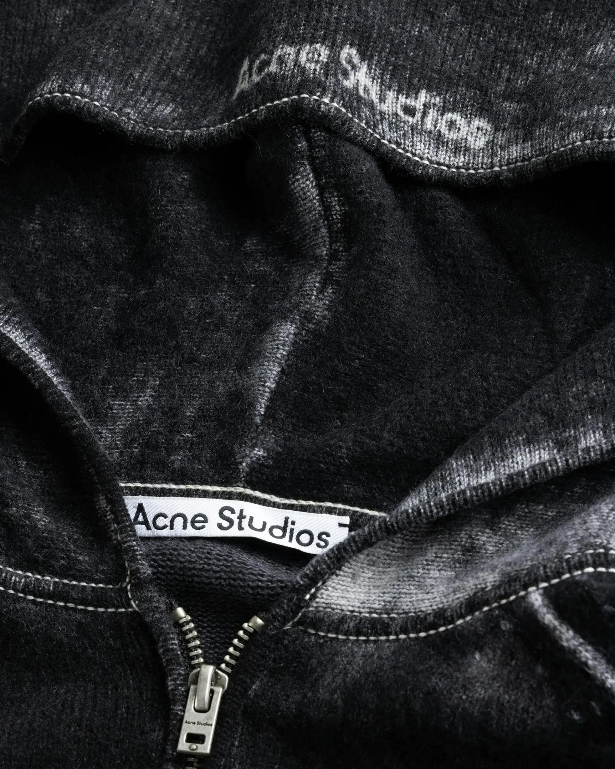 Acne Studios Hooded Zipper Sweater- Sweats