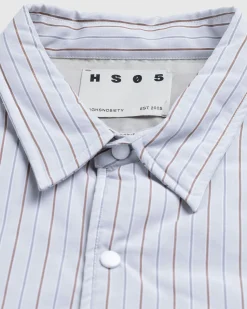 Highsnobiety HS05 Insulated Shirt Jacket Striped- Shirts