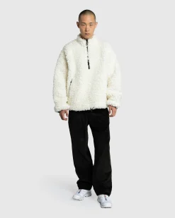 Meta Campania Collective Jason Shearling Quarter-Zip Natural White- Outerwear