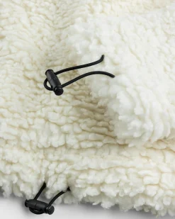 Meta Campania Collective Jason Shearling Quarter-Zip Natural White- Outerwear
