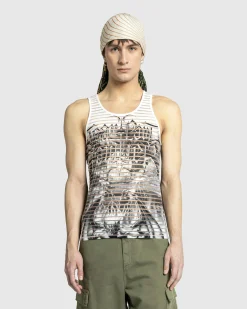 Jean Paul Gaultier Jersey Tank Top Printed Diablo- Tops